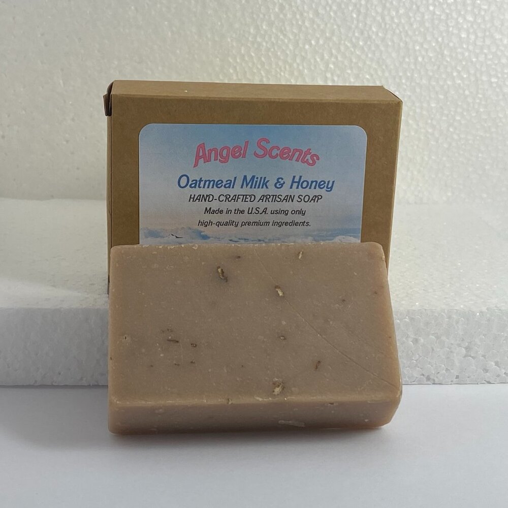 Oatmeal Milk & Honey Natural Bar Soap, single bar